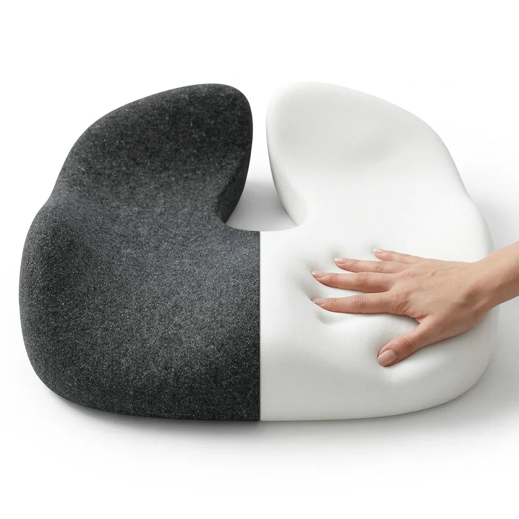 Bacol Seat Ease Cushion high-density memory foam cutout
