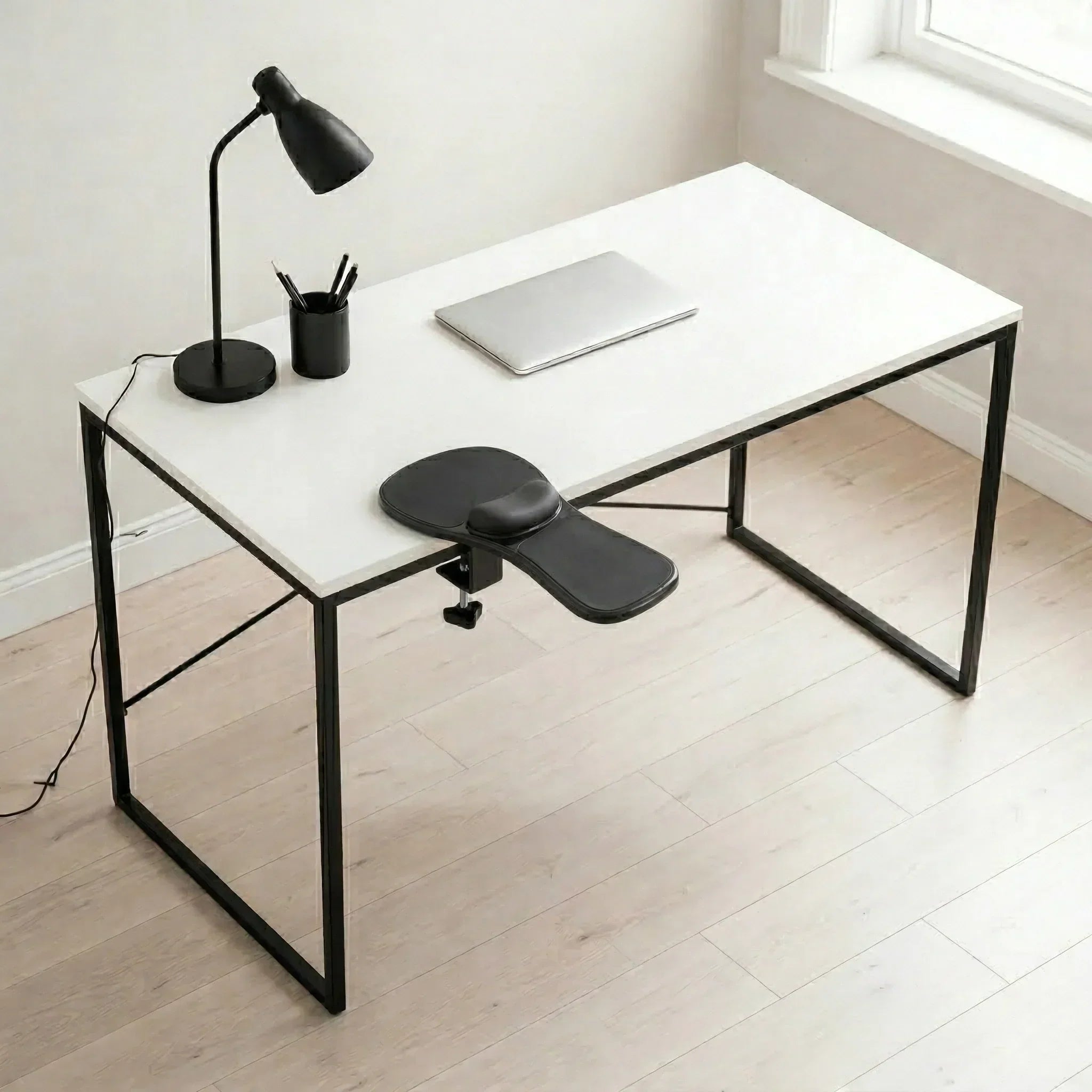 Bacol Arm Relief Pad – Desk Mount Installation

